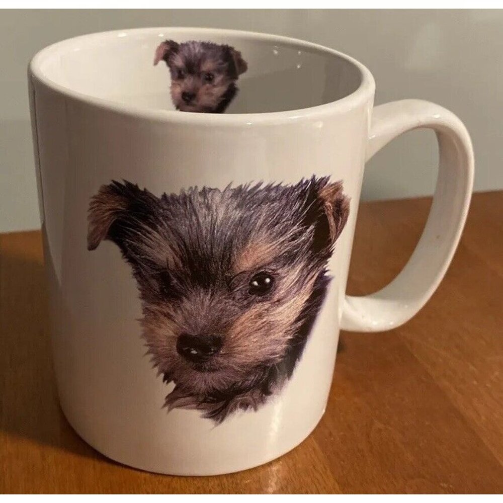 Yorkshire Terrier Coffee Tea Mug Puppy Face  Large Ceramic Cup Dog canine